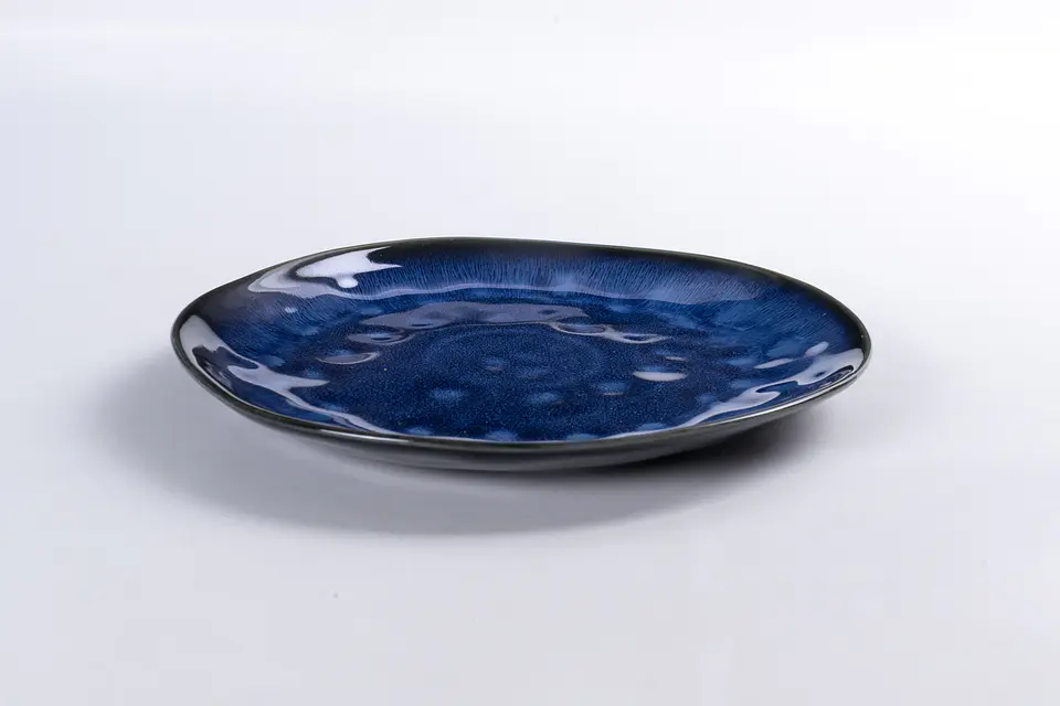 Plato de pan Azul intenso  2