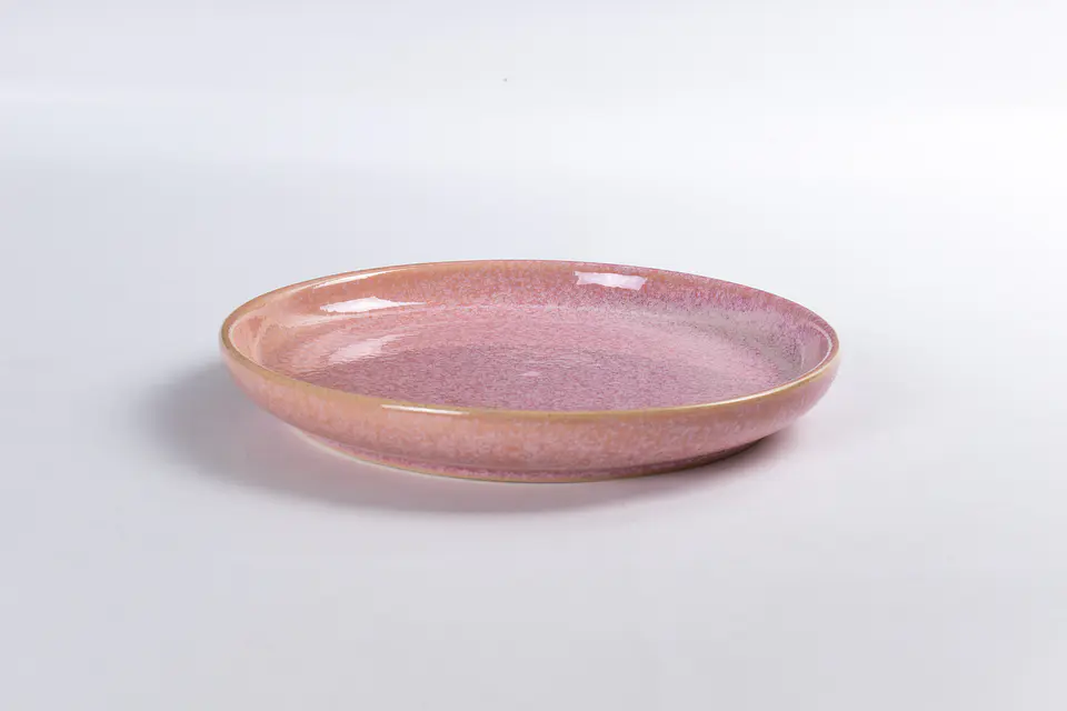Plato de pan Rosado liso  2