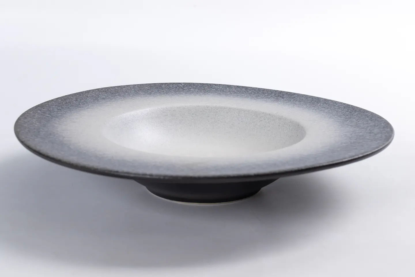 Plato de pasta Gris mate  1