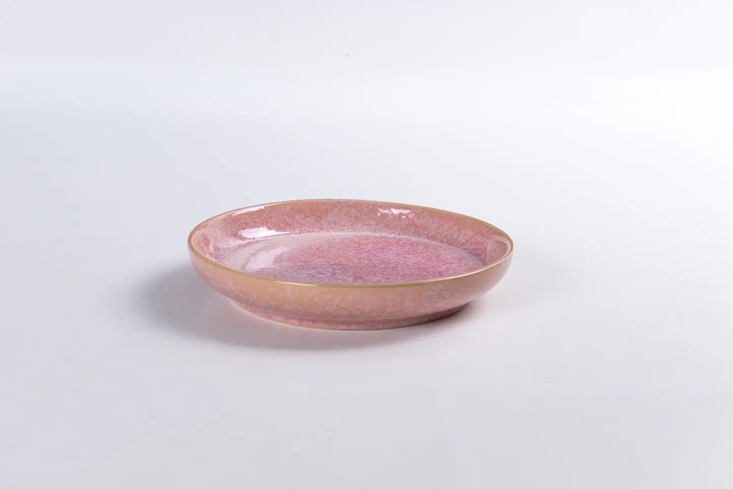 Mini plato Rosado liso  2