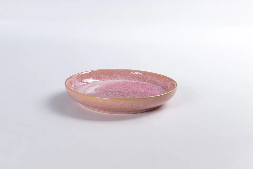 Mini plato Rosado liso  2