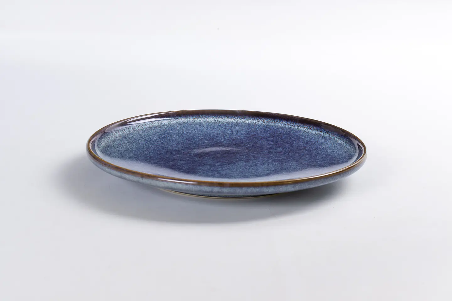 Plato de pan Azul liso  2