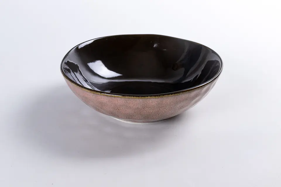 Plato hondo Rosa granito  2