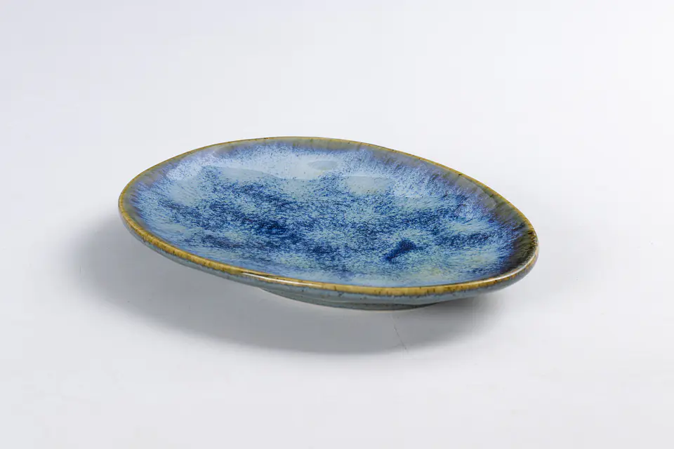 Mini plato Oval azul  1