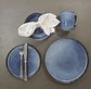 Plato de fondo Azul liso  - Miniatura 1