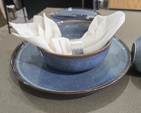 Plato hondo Azul liso