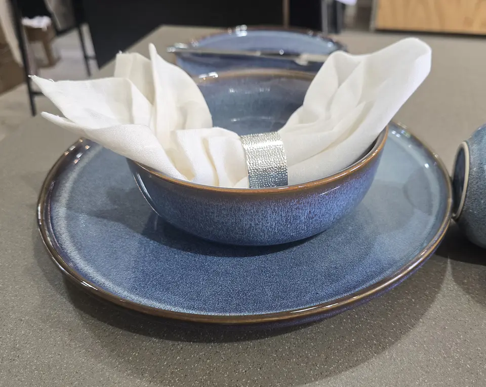 Plato hondo Azul liso 1