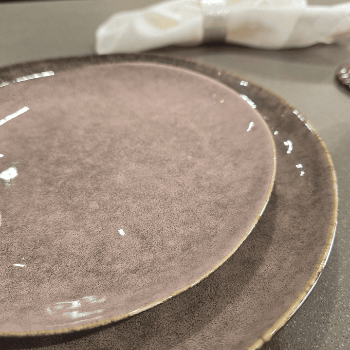 Plato de pan Rosa granito 1