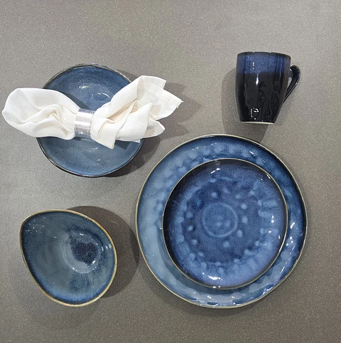 Plato de fondo Azul intenso 