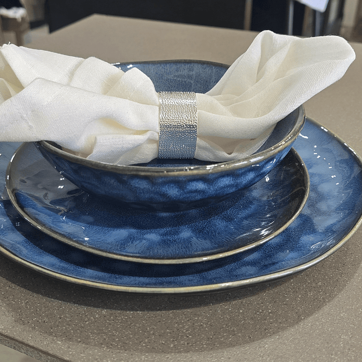 Plato hondo Azul intenso  1