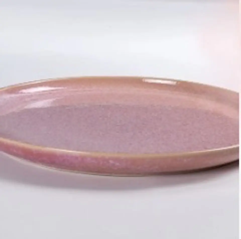 Plato Base Rosa Liso  1