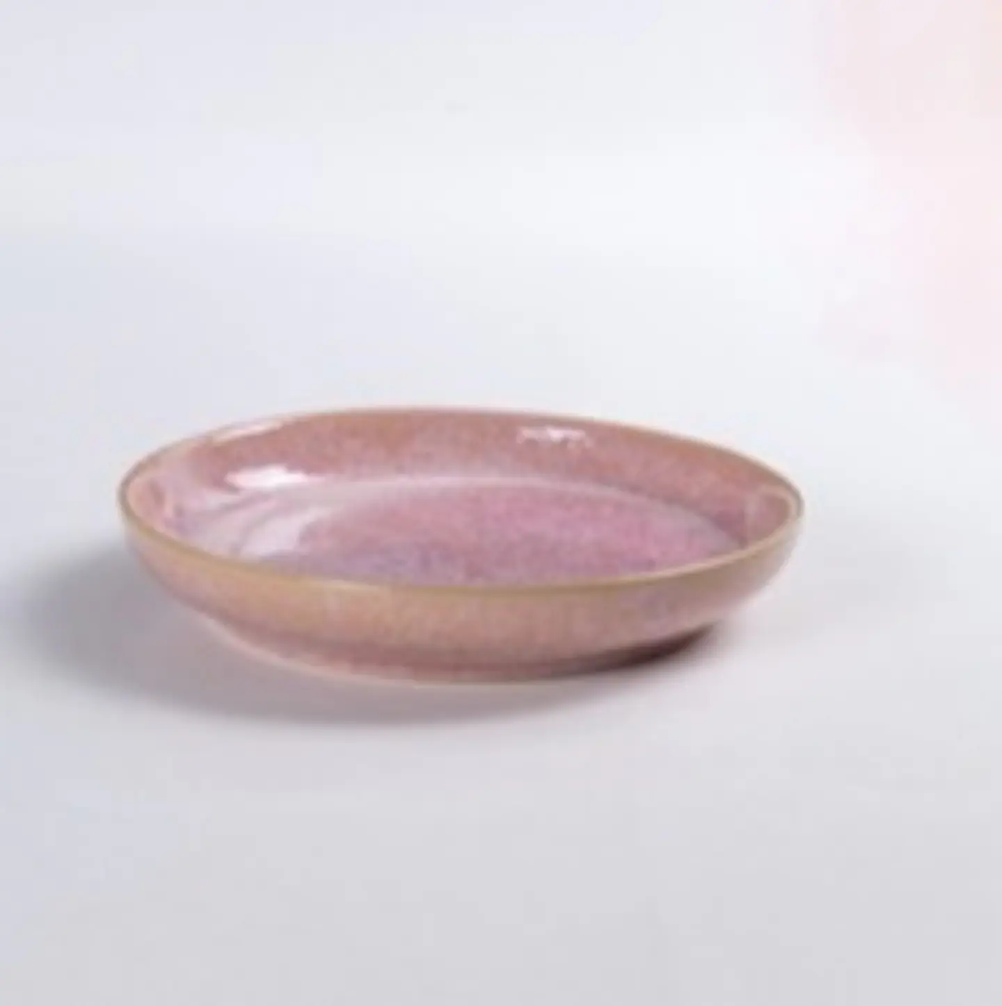Mini plato rosa liso  1