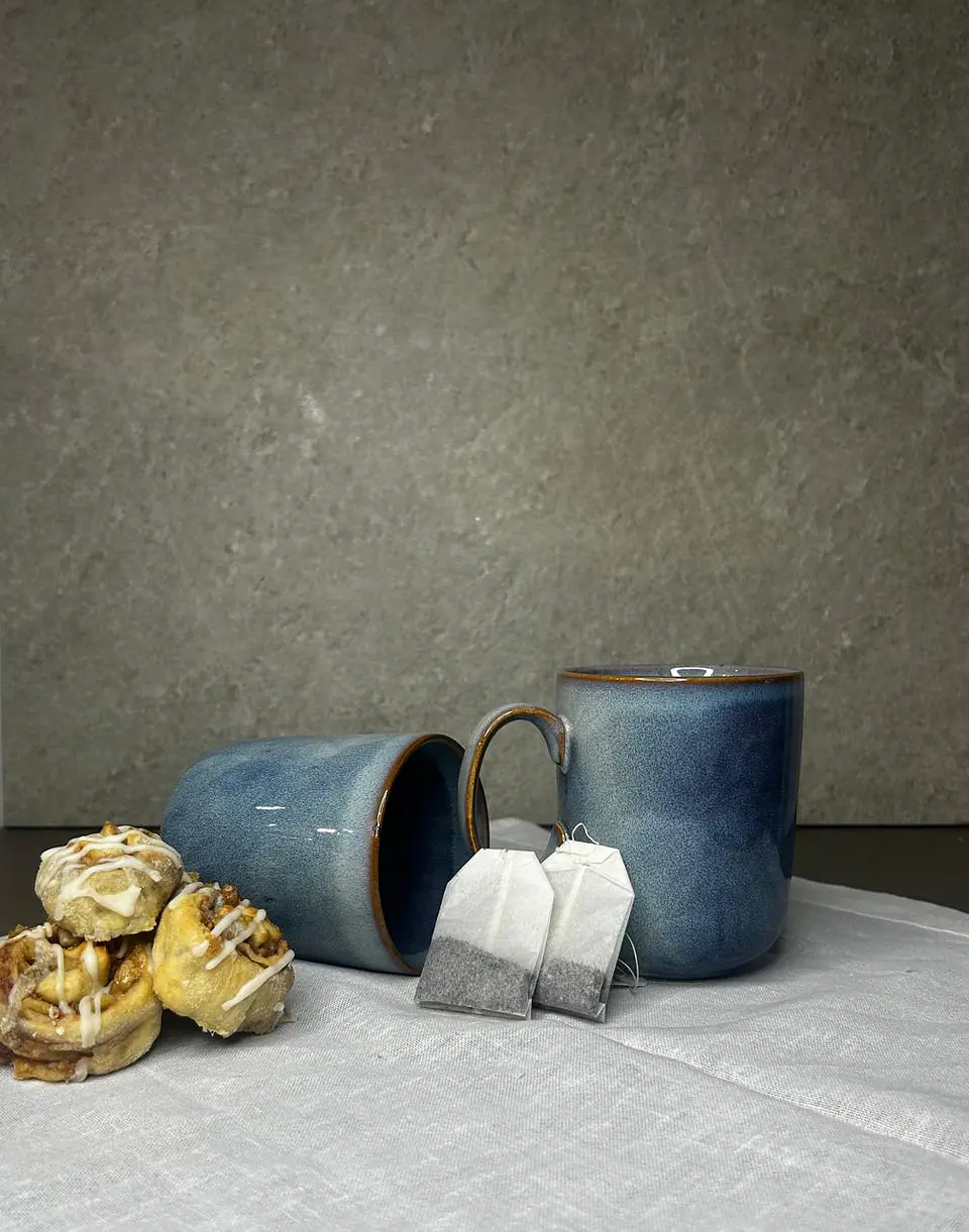Tazon azul liso  3