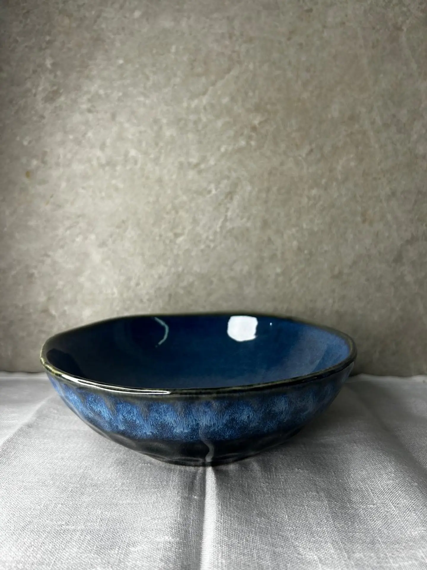 Plato hondo azul intenso  1