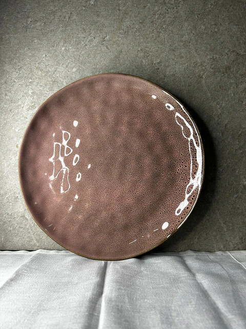 Plato de fondo Rosa Granito 