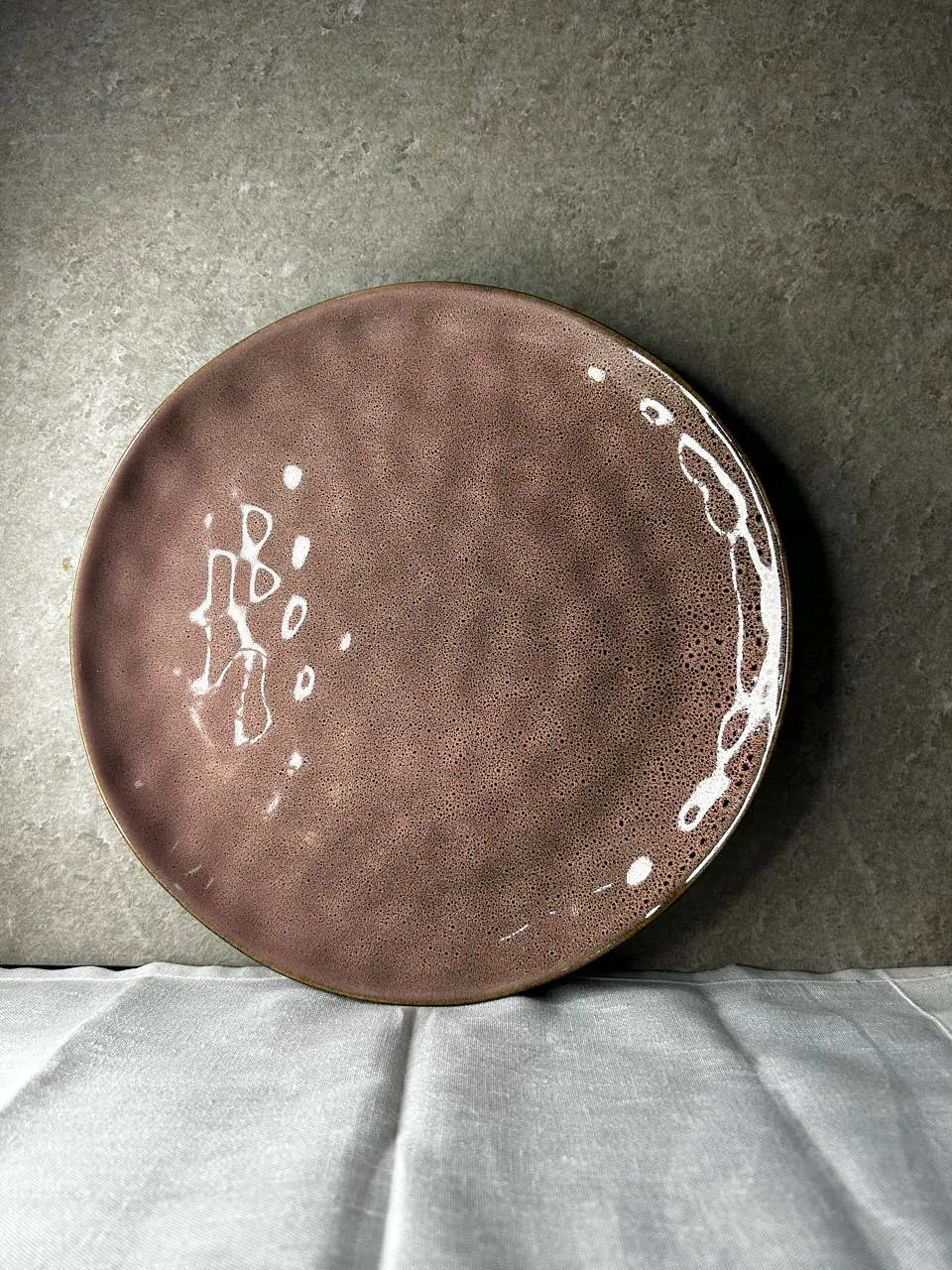 Plato de fondo Rosa Granito  1