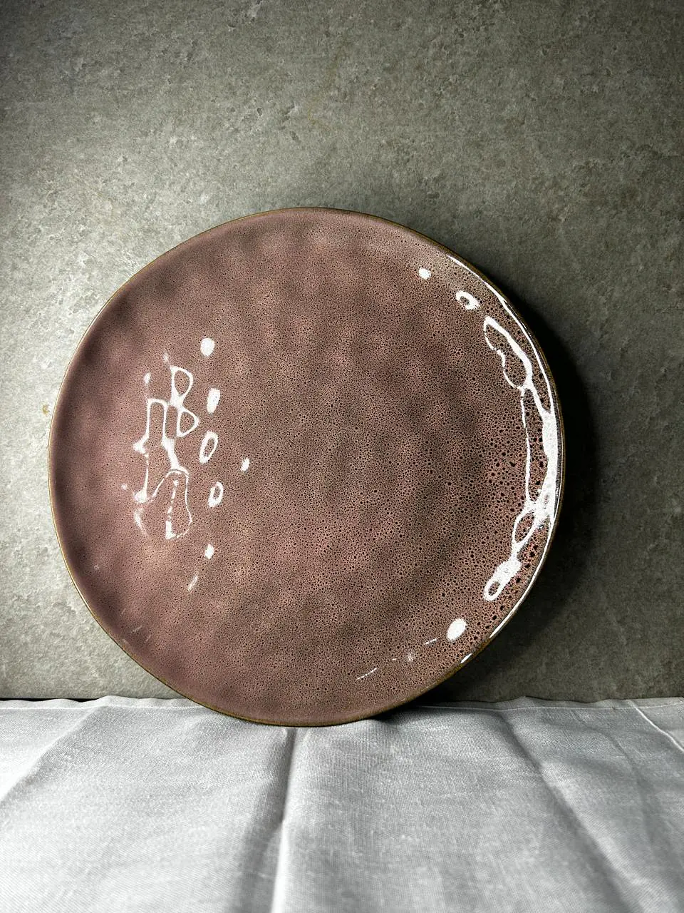 Plato de fondo Rosa Granito  2