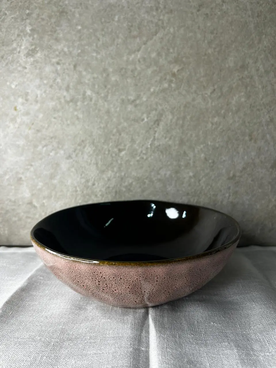 Plato hondo Rosa granito  1