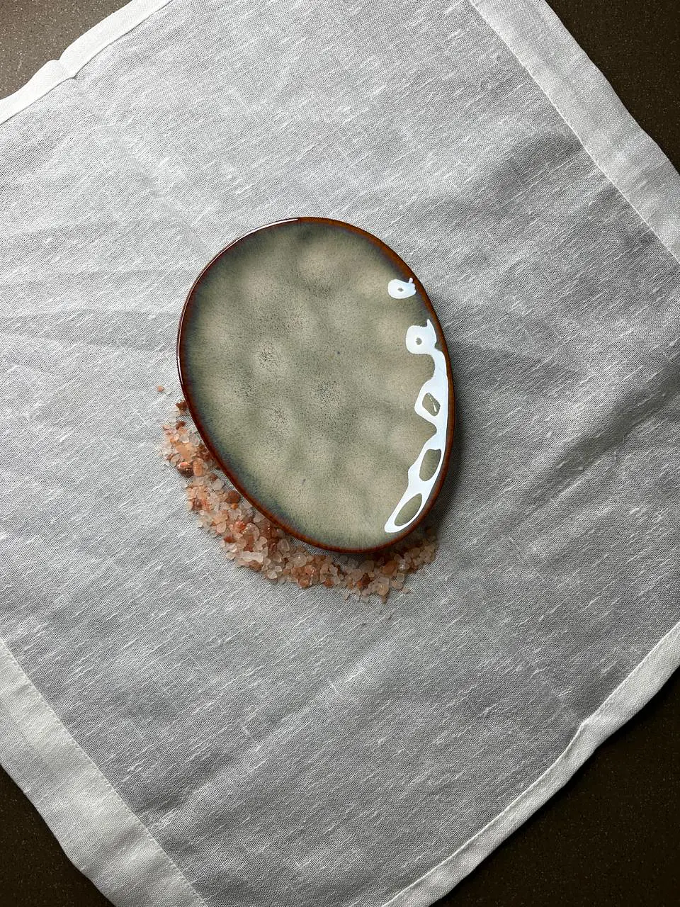 Mini plato oval beige  2