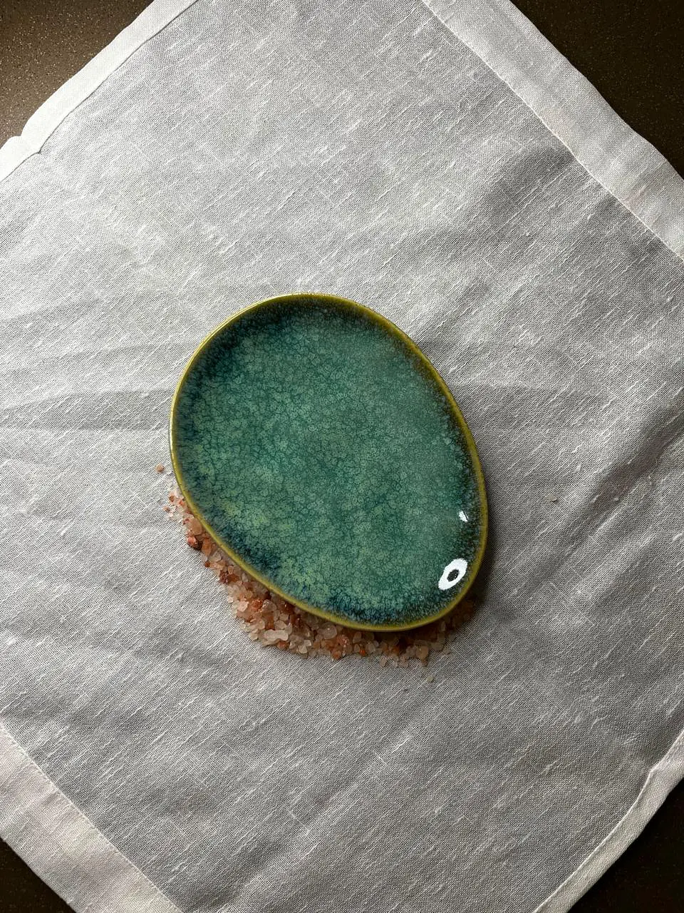 Mini plato oval Aqua  1