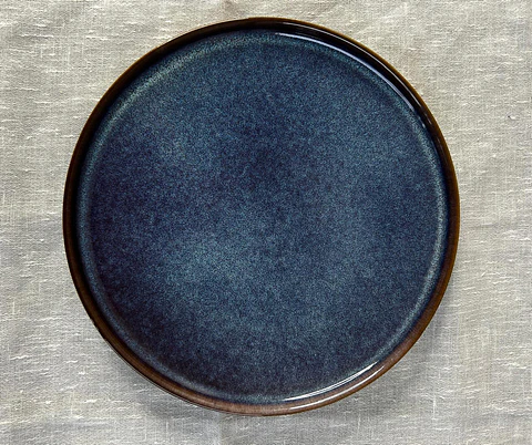 Plato de pan azul zafiro