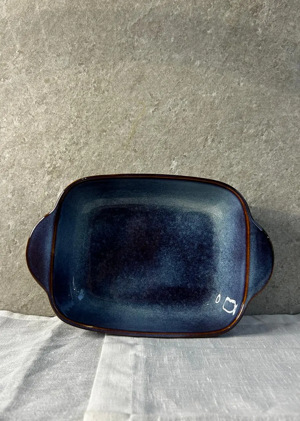 Fuente para horno azul  3