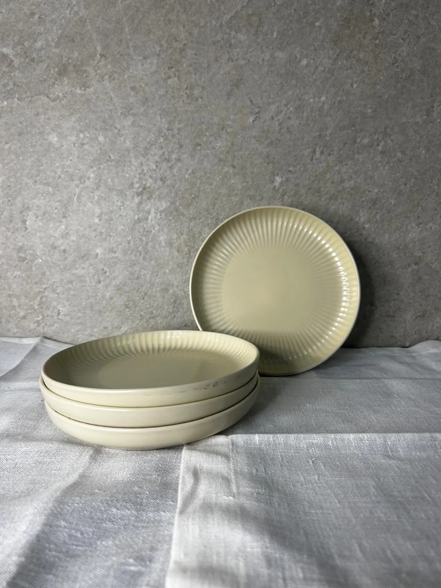 Mini plato Marfil  1