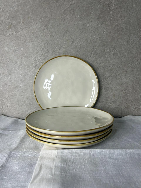 Plato de pan Marfil Dorado