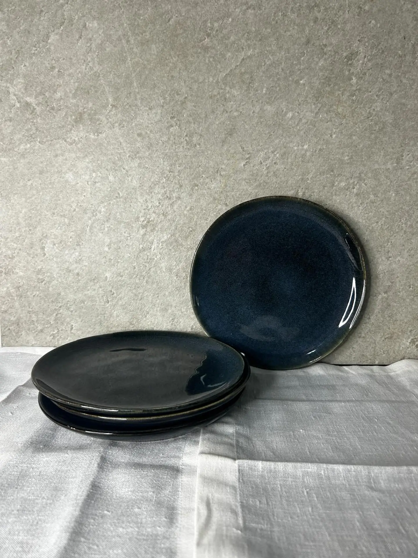 Plato de pan Azul Profundo 1