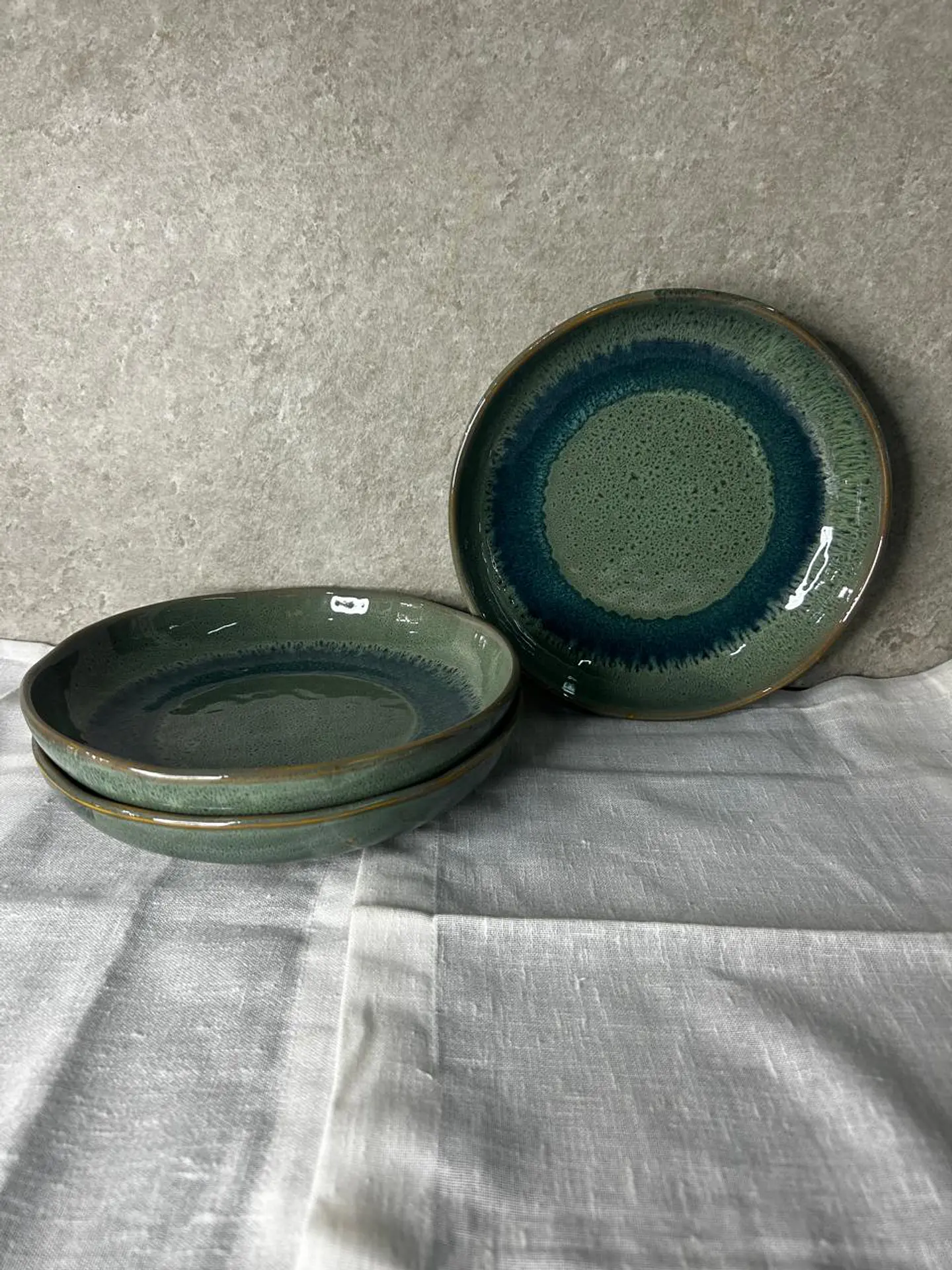 Plato hondo Verde Esmeralda 1