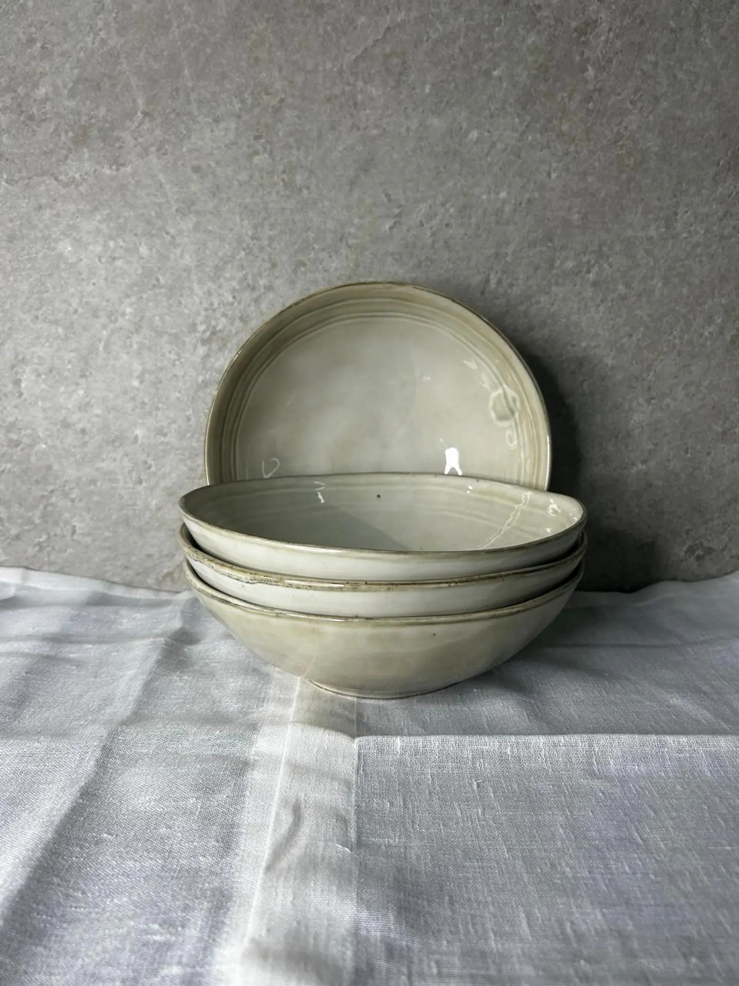 Plato hondo Marfil Natural 1