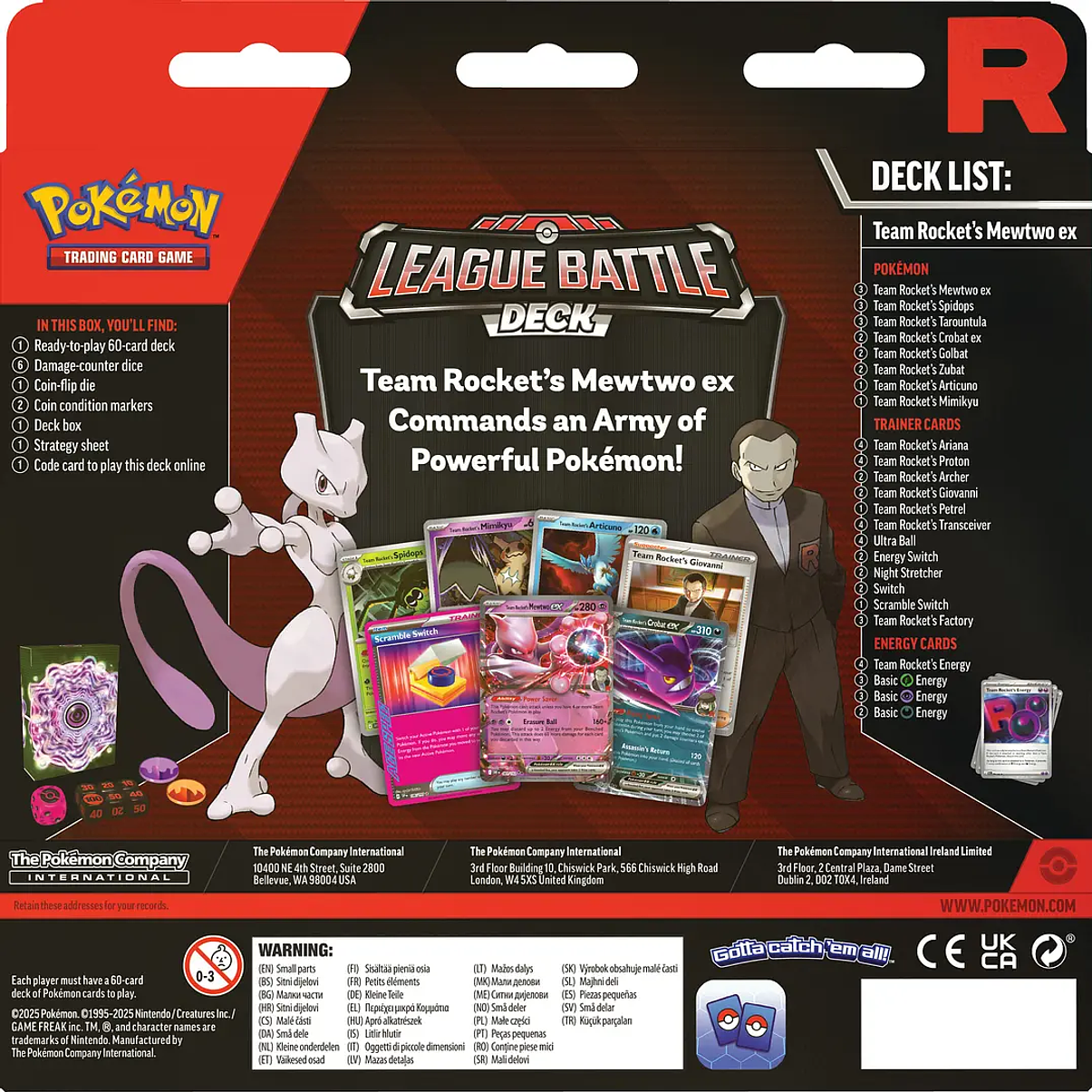 Team Rocket's Mewtwo ex League Battle Deck - English 2