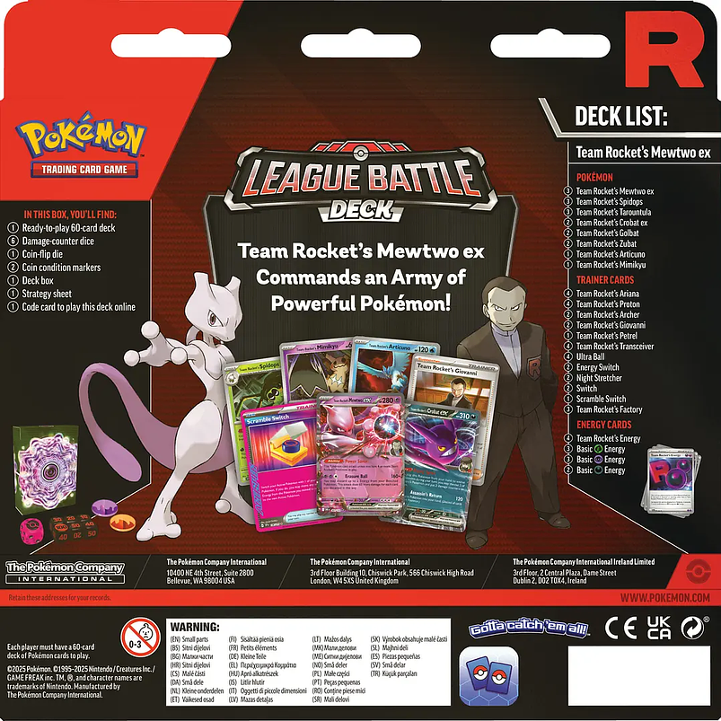 Team Rocket's Mewtwo ex League Battle Deck - English 2