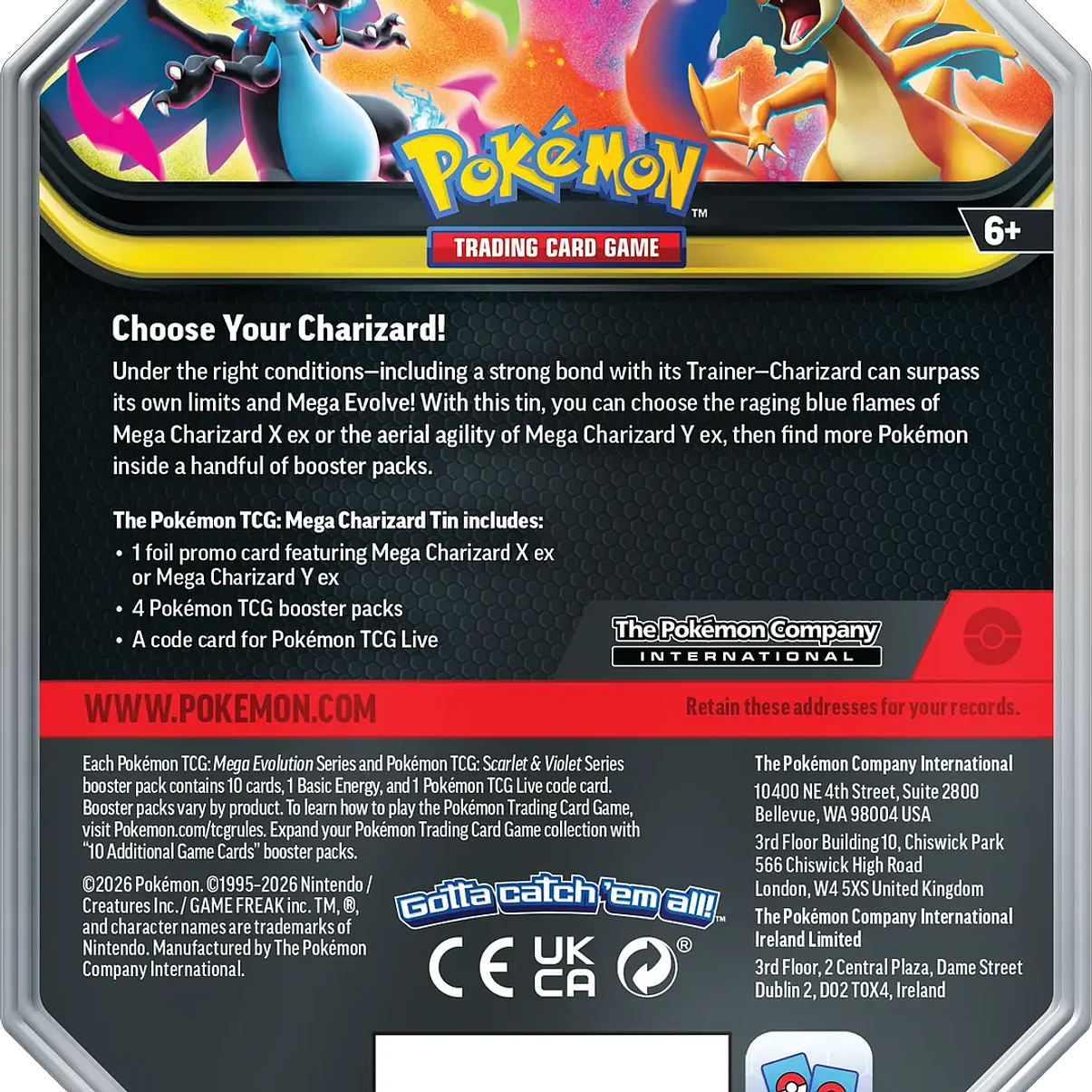 Mega Charizard  Y Tin English 3