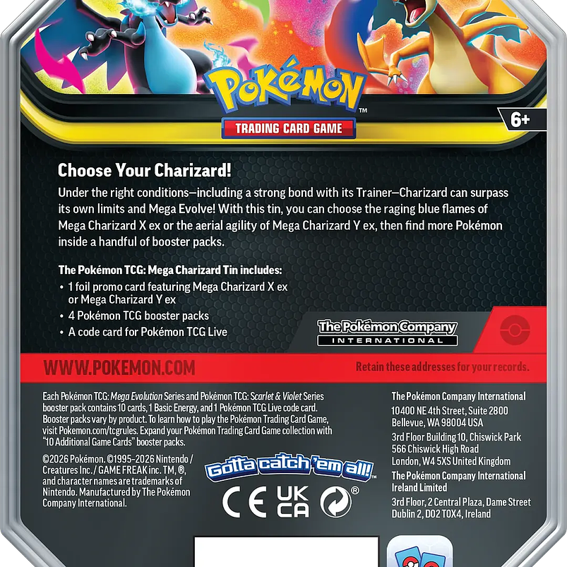 Mega Charizard  Y Tin English 3