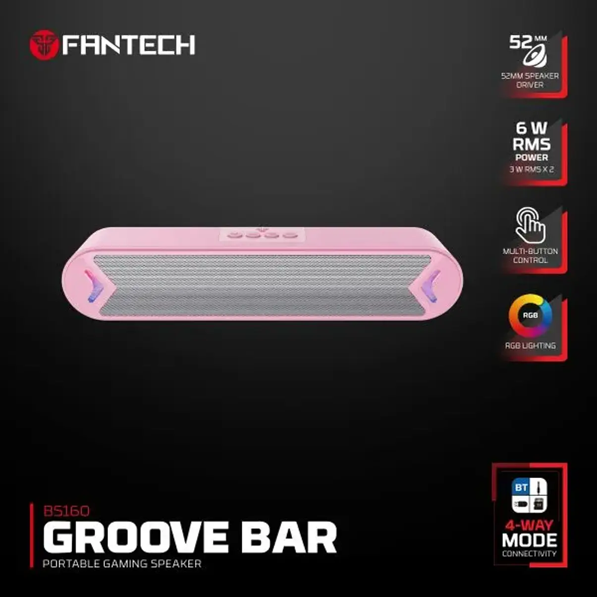 BS160 Groove Bar Pink 1