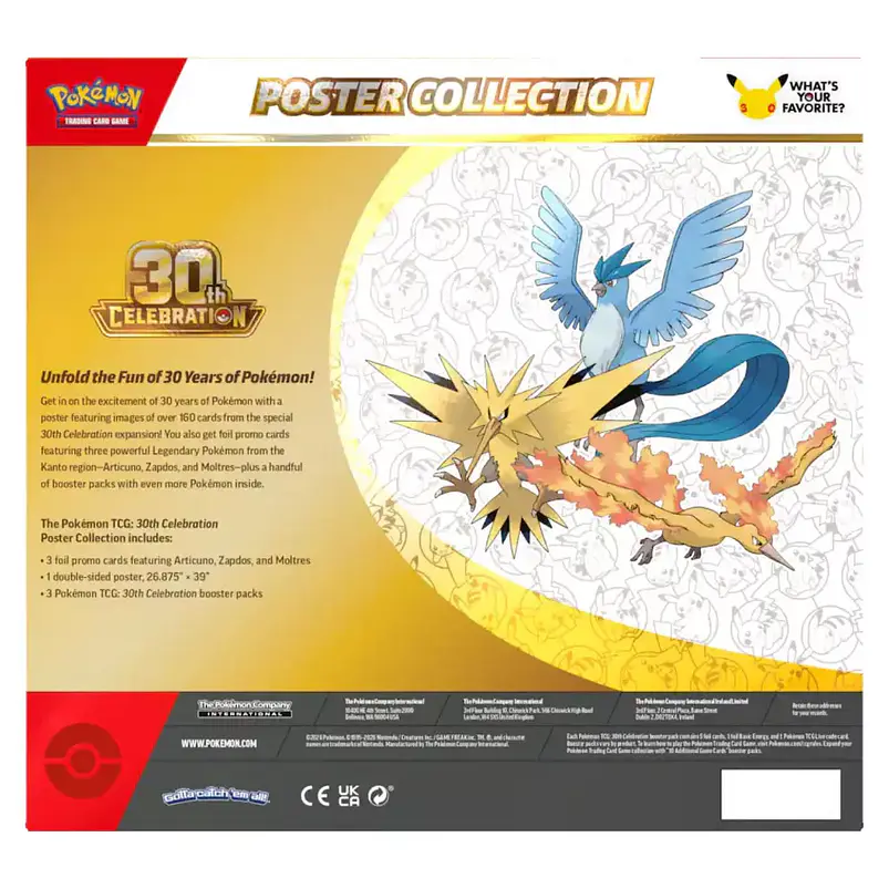Pokémon TCG: 30th Celebration – Poster Collection English 2