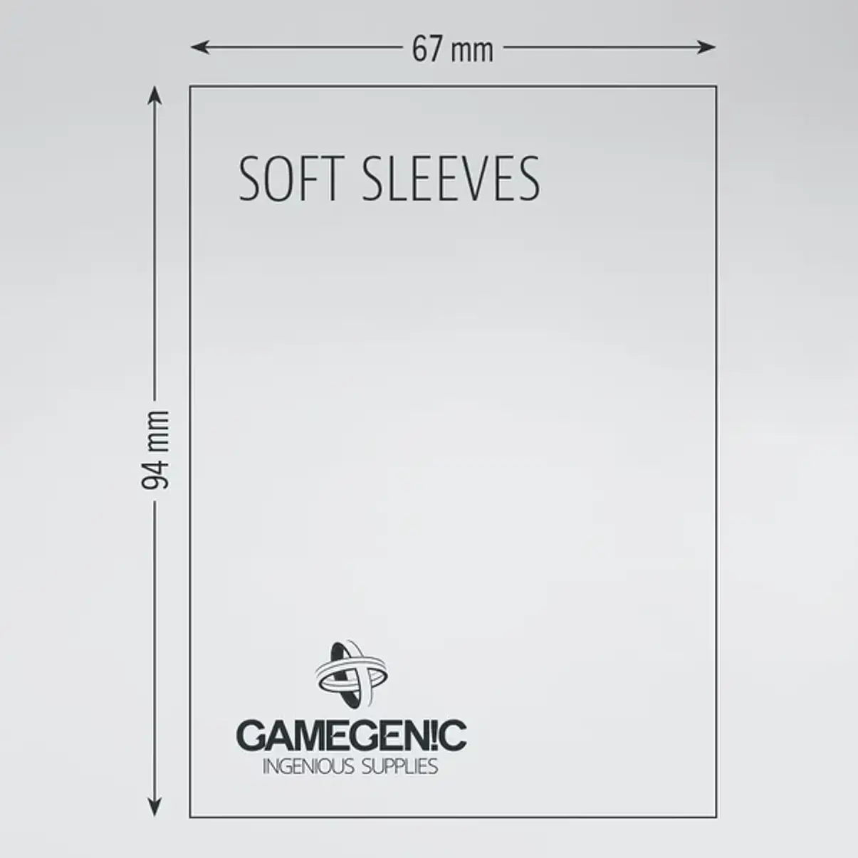Gamegenic Soft Sleeves 67 × 94 mm – Clear 3