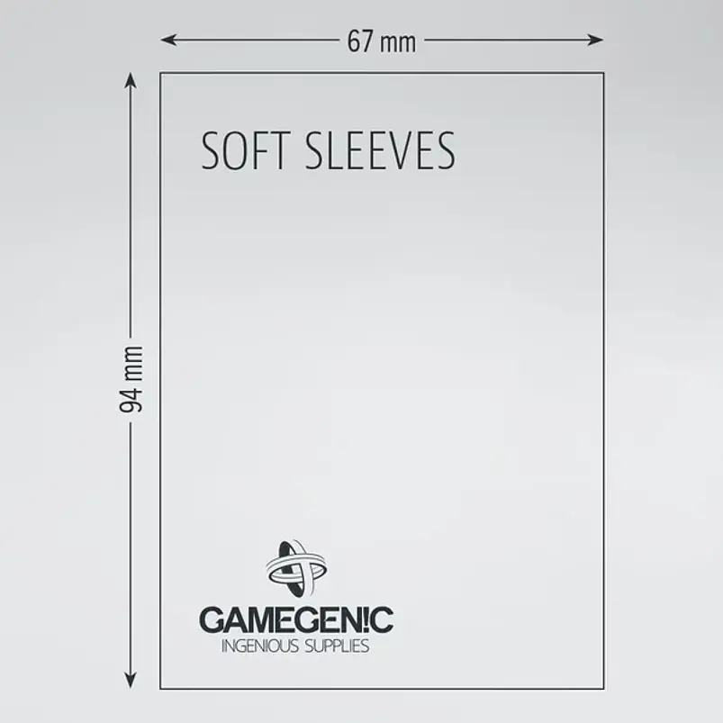 Gamegenic Soft Sleeves 67 × 94 mm – Clear 3