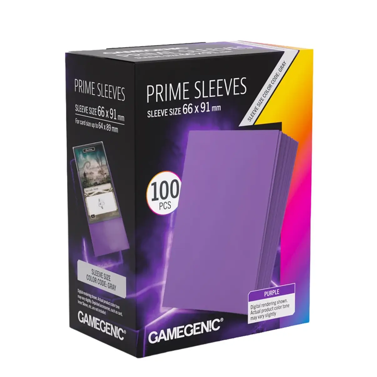 Gamegenic Matte PRIME Sleeves – Purple 66 × 91 mm 1