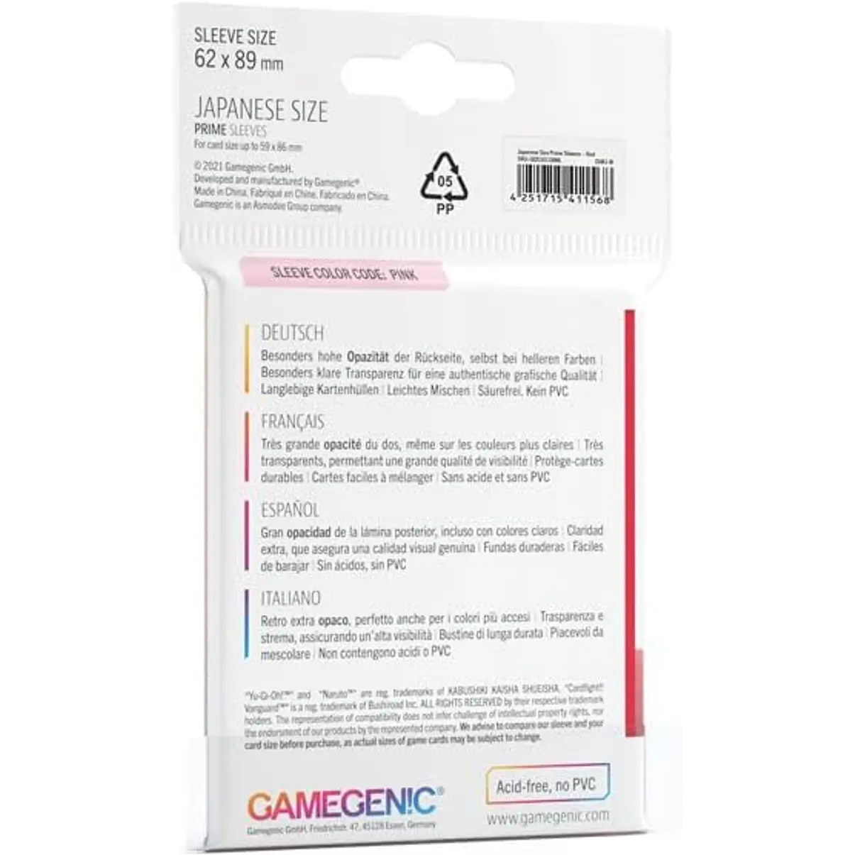 Gamegenic PRIME Japanese Sized – Red 2