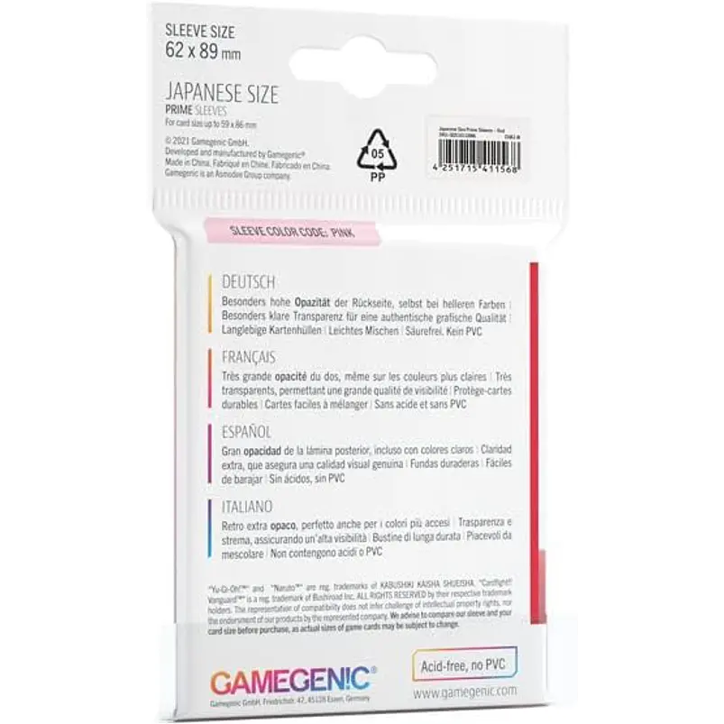 Gamegenic PRIME Japanese Sized – Red 2