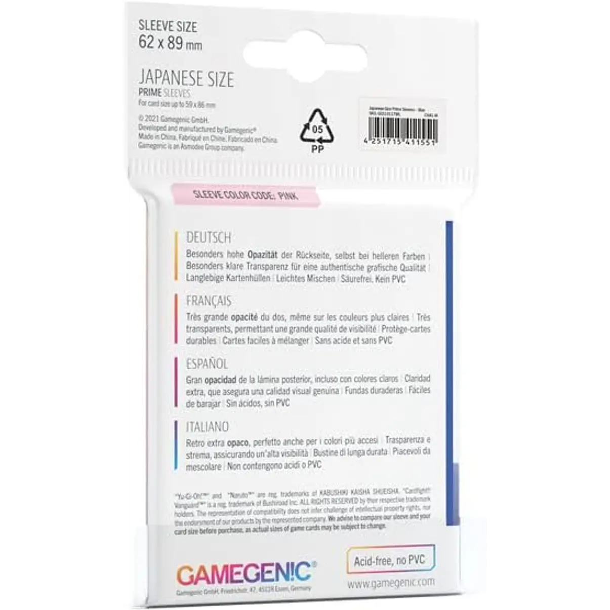 Gamegenic PRIME Japanese Sized – Blue 2