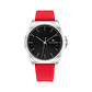 Reloj Analogo Tommy Hilfiger 1710615 Original Color Rojo en Acero Inoxidable Para Hombre - Miniatura 1