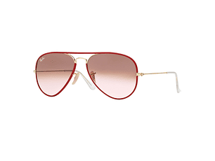 Gafas de Sol Ray Ban Aviator Full Color RB3025JM 001/X3 Color Rojo Talla 58mm