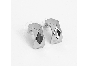 Aretes Plata Duo Color Color Plateado - ARG | A2 21-0075642