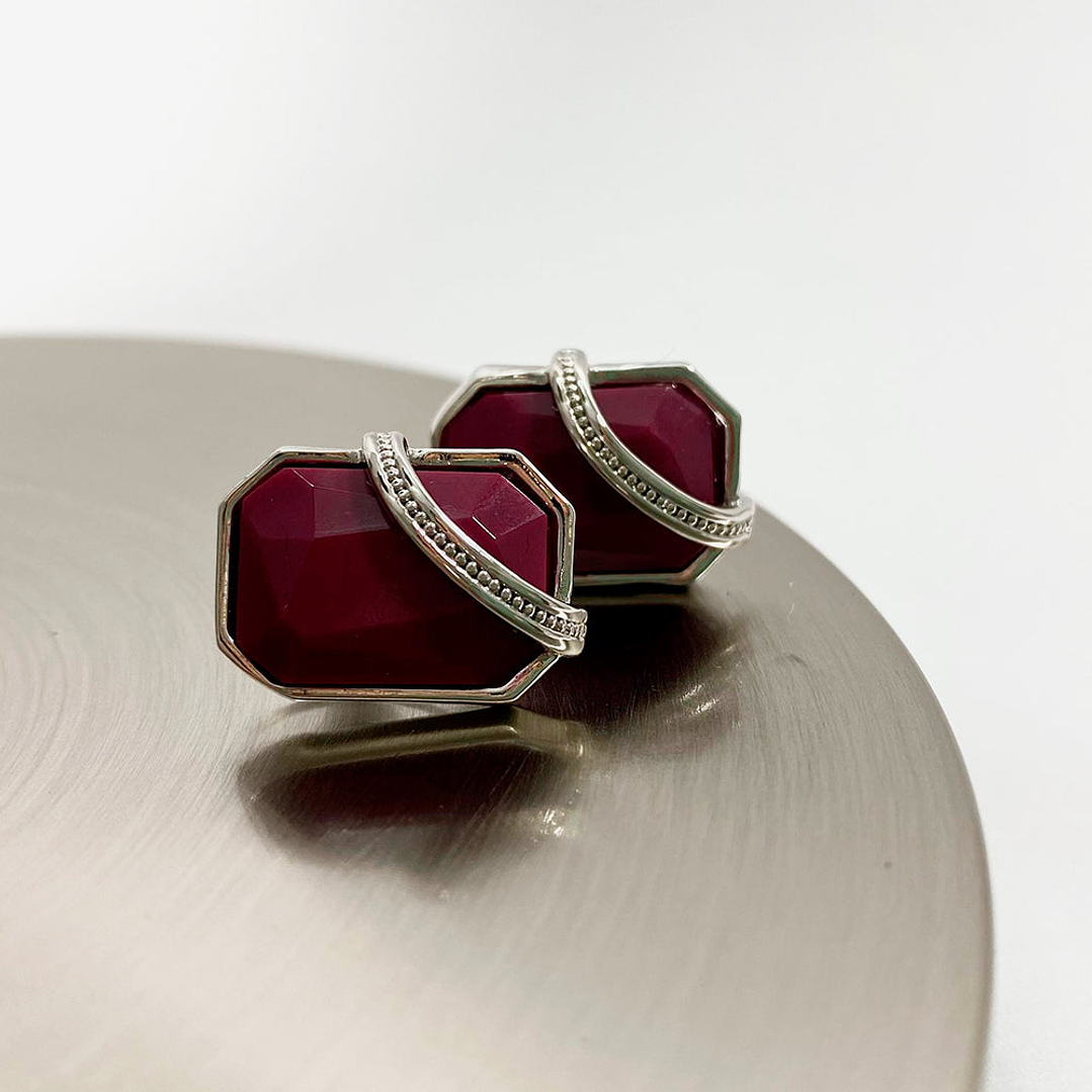 Aretes Fashion Color Vinotinto - Vino A2 21-0079015 2