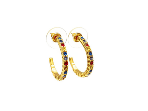 Aretes Abstractos Arcoiris Multicolor - A2 21-0093410