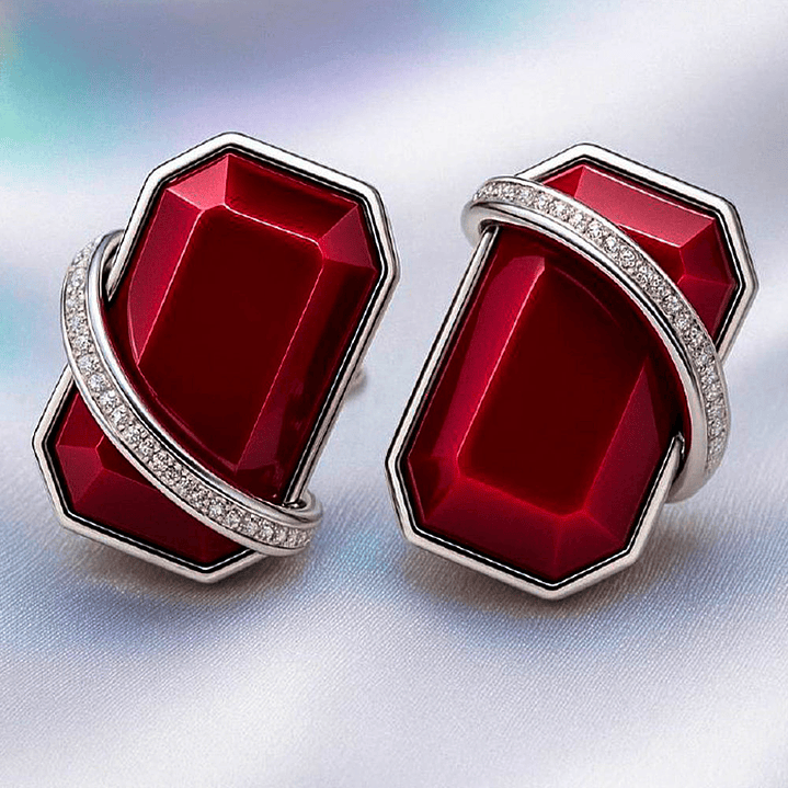 Aretes Fashion Color Vinotinto - Vino A2 21-0079015 4