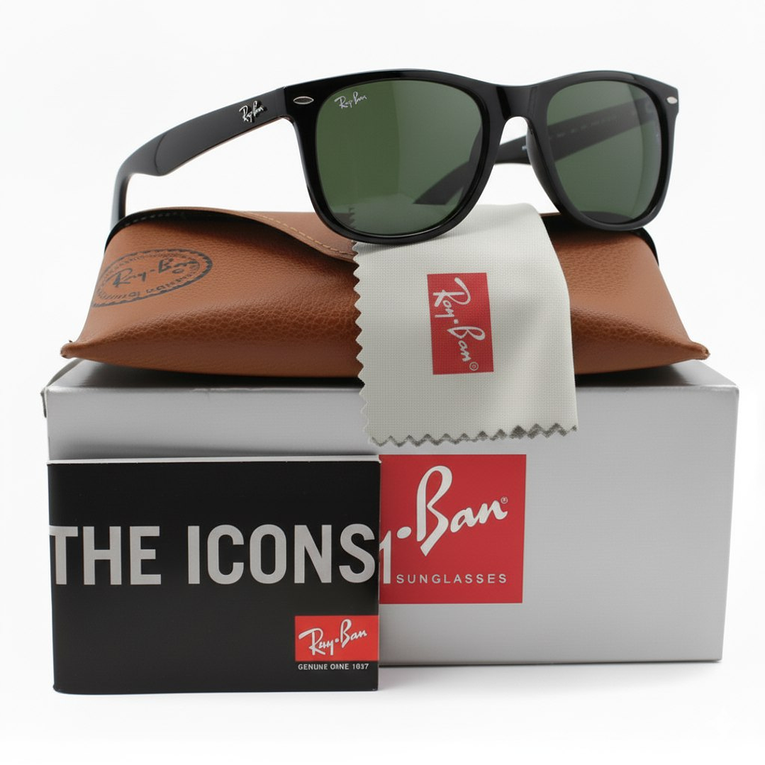Gafas de Sol Ray Ban New Wayfarer RB2132 901 Color Negro Talla 55mm 1